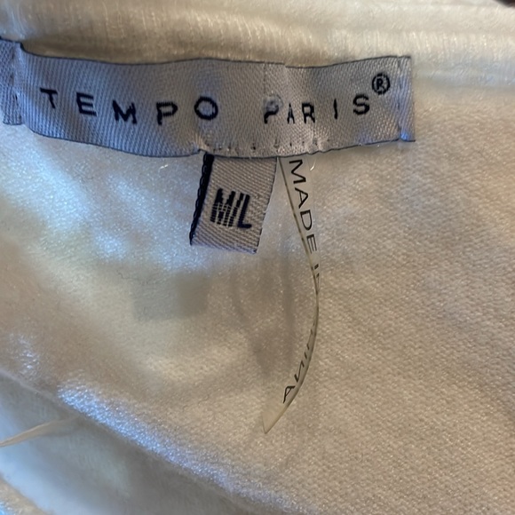 Tempo, Paris, soft white gently used sweater - Picture 6 of 8